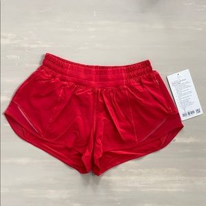 Lululemon Hotty Hot Shorts 2.5” Dark Red 6